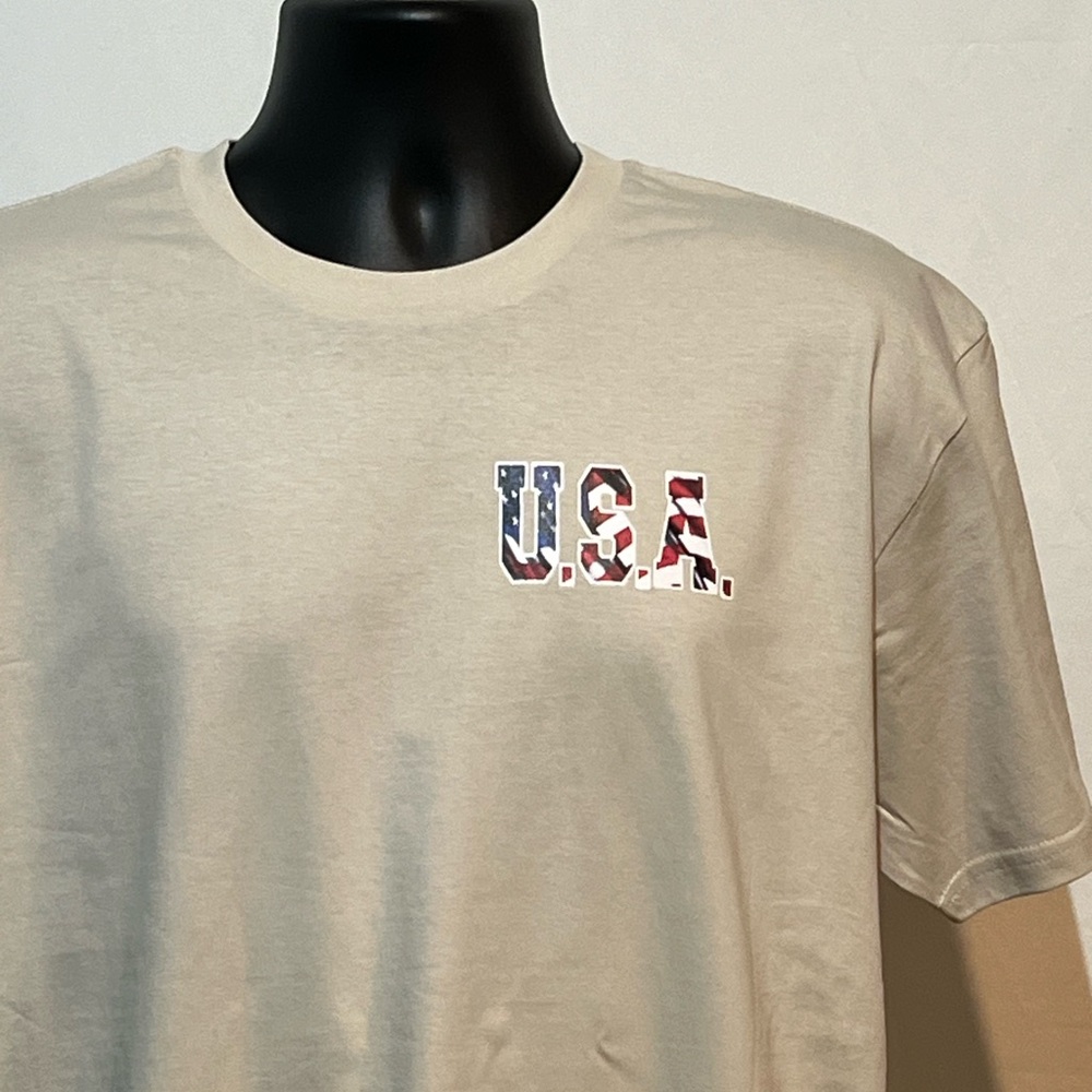 USA flag graphic T-shirt.                                       NWOT